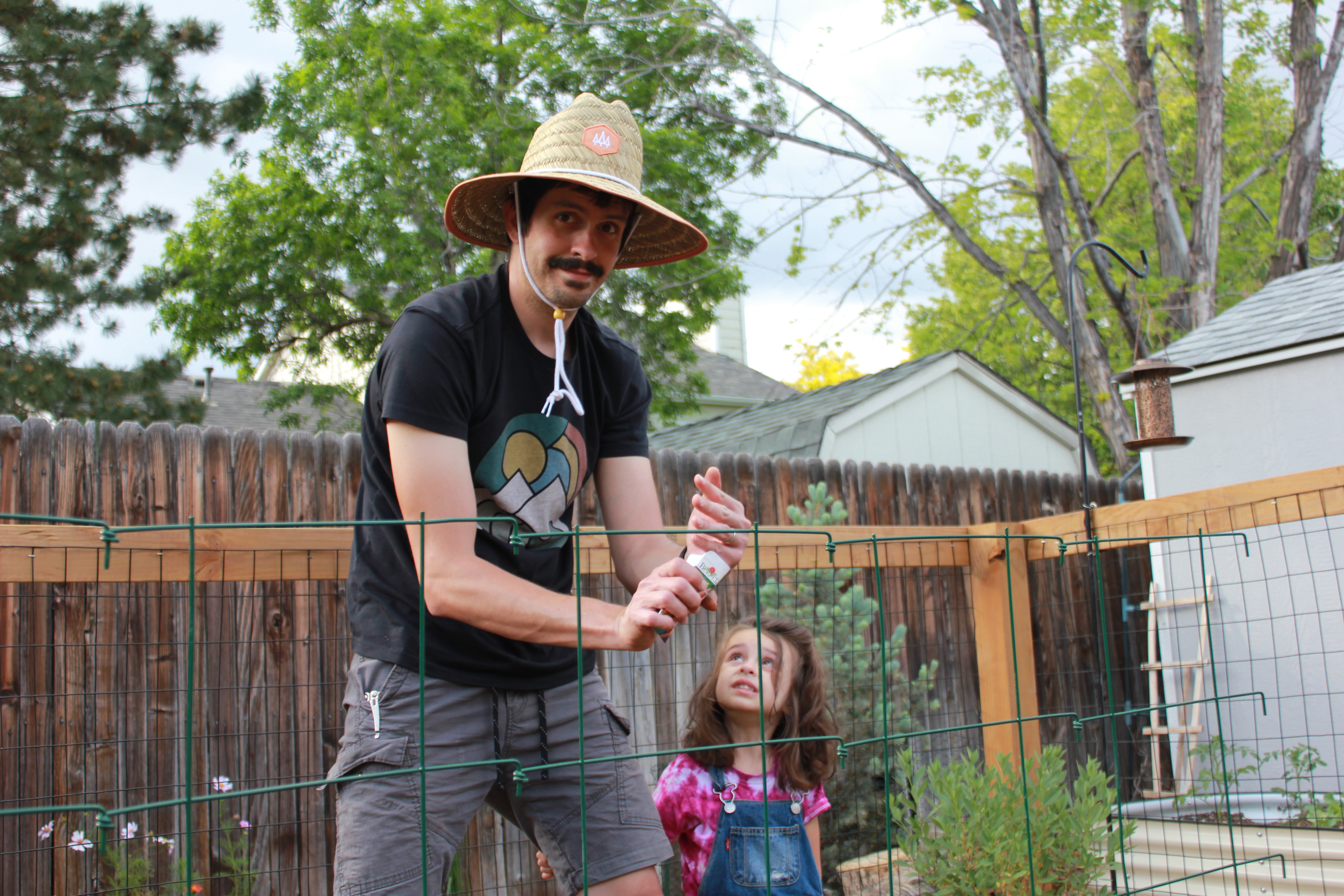 Dallas Cook, founder and developer of Vivary, in his Colorado garden